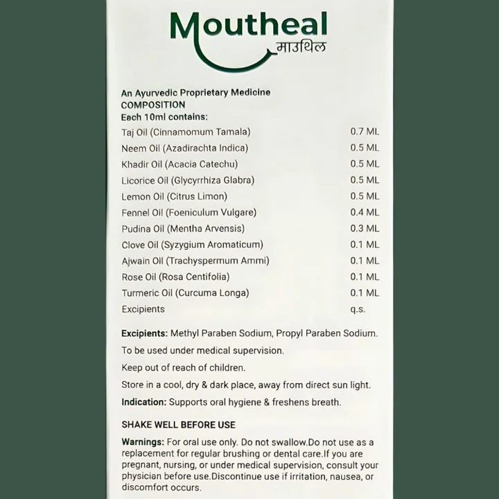 Ekdo Moutheal Ayurvedic Mouthwash | Helps in Oral Problems, White Patches & Mouth Opening | 15 Days Pack | Men & Women