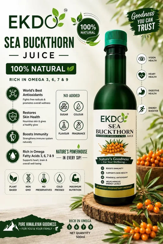 100% Natural Sea Buckthorn 500ML Pake of 2