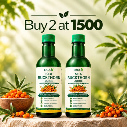100% Natural Sea Buckthorn 500ML Pake of 2